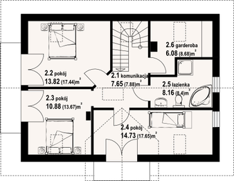 Poddasze projektu - Janowice 3 mgk