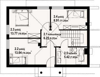 Poddasze projektu - Mirów 88 dws