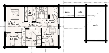 Poddasze projektu - Bolesławice 26 dw