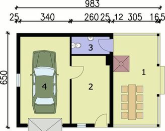 Parter projektu - G56 szkielet drewniany budynek gospodarczy