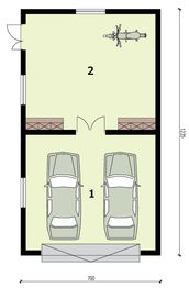 Parter projektu - G319 szkielet drewniany budynek gospodarczy