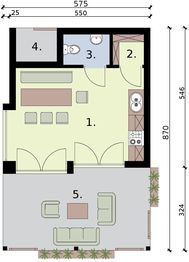 Parter projektu - KL2 szkielet drewniany kuchnia letnia