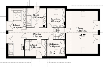 Poddasze projektu - Miechów 3 gg