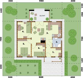 Parter projektu - La Palma 2 szkielet drewniany dom letniskowy