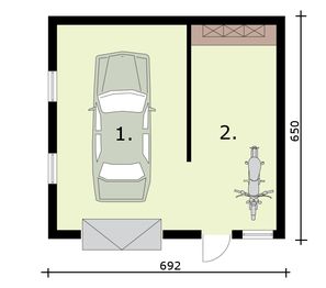 Parter projektu - G308 szkielet drewniany budynek gospodarczy