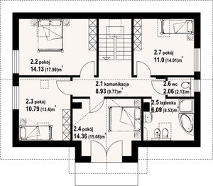 Poddasze projektu - Jabłonowo 1m