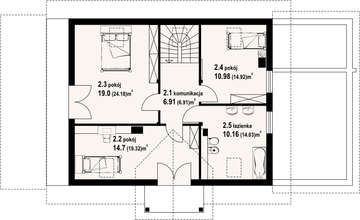Poddasze projektu - Zawoja duża dw 13