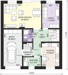Parter projektu - Dom przy Wiązowej 3