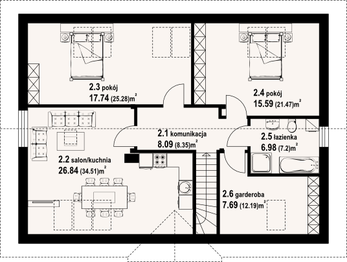 Poddasze projektu - Adresowo 22