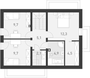 Poddasze projektu - Przytulny 1