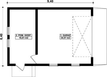 Parter projektu - G267 - Budynek garażowo - gospodarczy