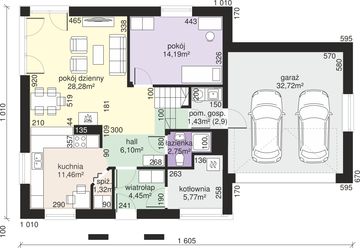 Parter projektu - Dom przy Wiosennej 10