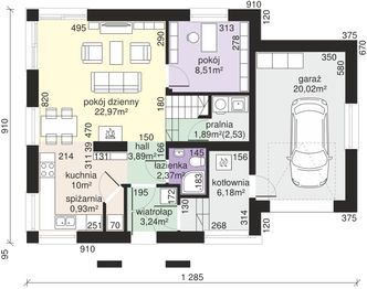 Parter projektu - Dom przy Wiosennej 17