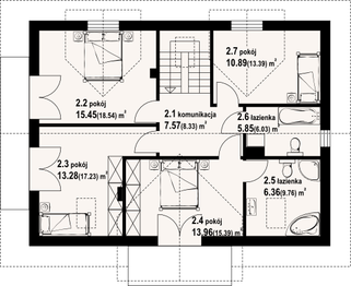 Poddasze projektu - Karowice m1x