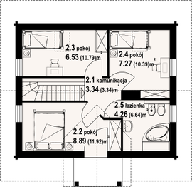 Poddasze projektu - Gródek 33 dws