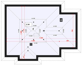 Poddasze projektu - DZD-1