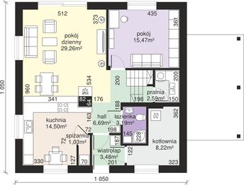 Parter projektu - Dom przy Cyprysowej 53 N