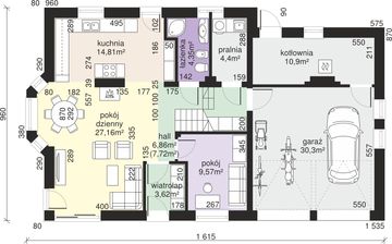Parter projektu - Dom przy Wiosennej 19
