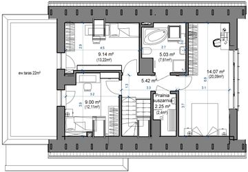 Poddasze projektu - Domidea 58 mG w2
