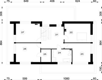 Piętro 1 projektu - A-34