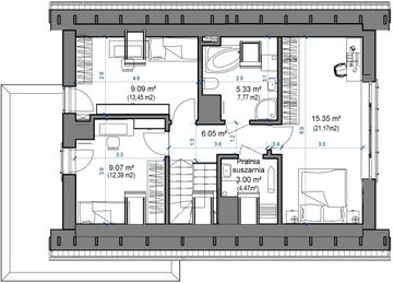 Poddasze projektu - Domidea 58 w2