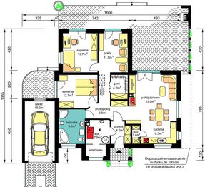 Parter projektu - BW-39 war.3 z garażem