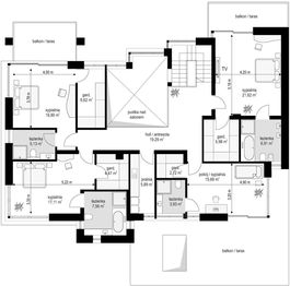 Piętro 1 projektu - Willa Floryda 2