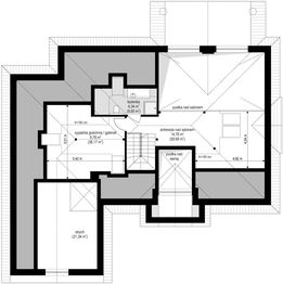 Poddasze projektu - Willa parkowa B