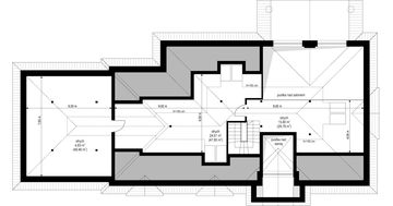 Poddasze projektu - Willa Parkowa C