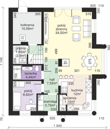 Parter projektu - Dom przy Sielskiej 6