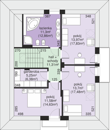 Poddasze projektu - Dom przy Sielskiej 6