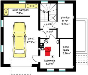 Piwnica projektu - BW-53 wariant 1
