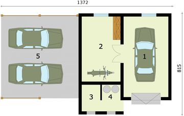 Parter projektu - G282 szkielet drewniany budynek gospodarczy