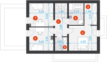 Poddasze projektu - Przytulny 4