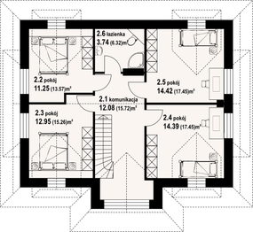 Poddasze projektu - Lubomierz dw