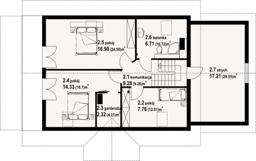 Poddasze projektu - Chmielowo x dw