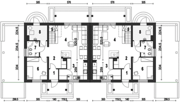 Parter projektu - Gajówka z wiatą [A1-BL2]