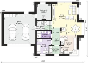 Parter projektu - Dom przy Sielskiej 8 N