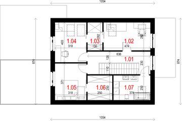 Poddasze projektu - House 12.1