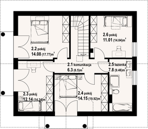 Poddasze projektu - Sarnowo m1