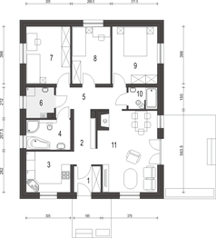 Parter projektu - Bogna bez garażu [B]