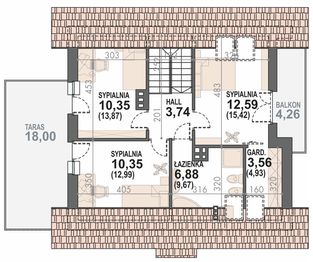 Poddasze projektu - Lolek II N 2G