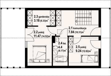 Poddasze projektu - Bartnowice dw 5