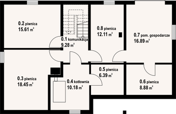 Piwnica projektu - Osiek 39 dw