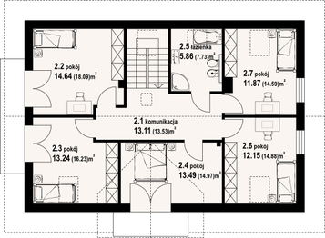 Poddasze projektu - Tarnowo 1g