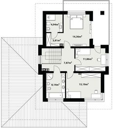 Piętro 1 projektu - Karat 4