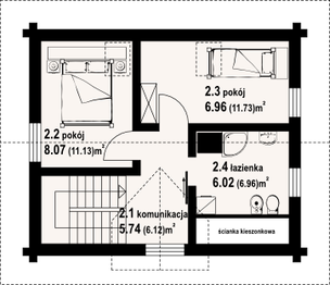 Poddasze projektu - Gródkowo dw