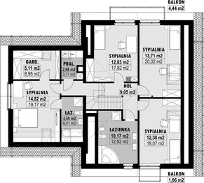 Poddasze projektu - E-207