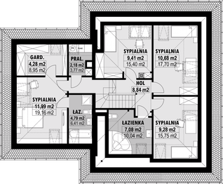 Poddasze projektu - E-211