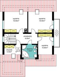 Poddasze projektu - BW-32 wariant 3